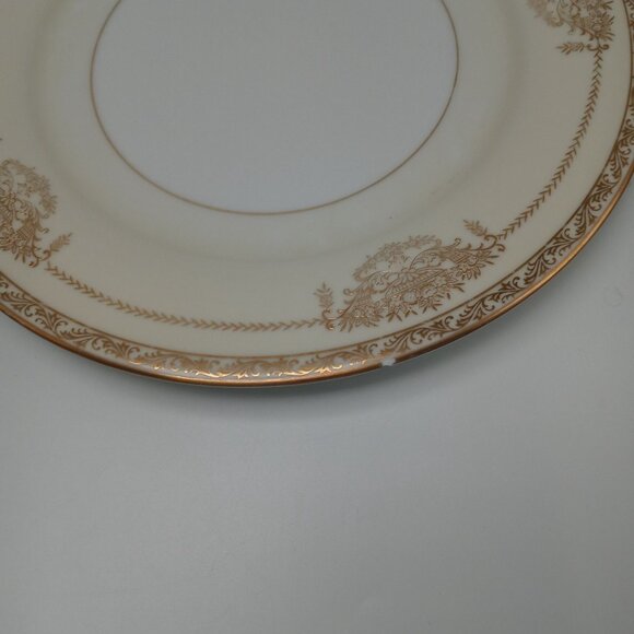 Noritake Bancroft Gold Flower Basket Dinner Plate 5481 Japan Porcelain - Picture 3 of 11
